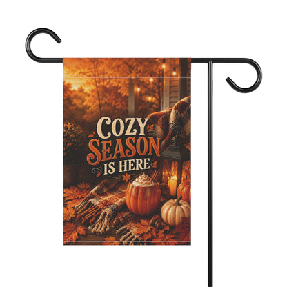 Fall Flag — Cozy Season Is Here, Autumn Porch Pumpkin & Lantern Decor | Garden & House Sizes