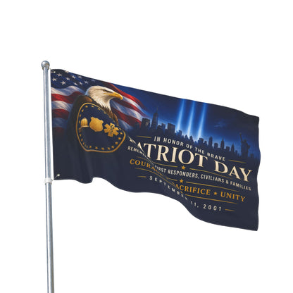 9/11 Memorial Pole Flag — In Honor of the Brave, First Responder Tribute, Double-Sided 36″ × 60″