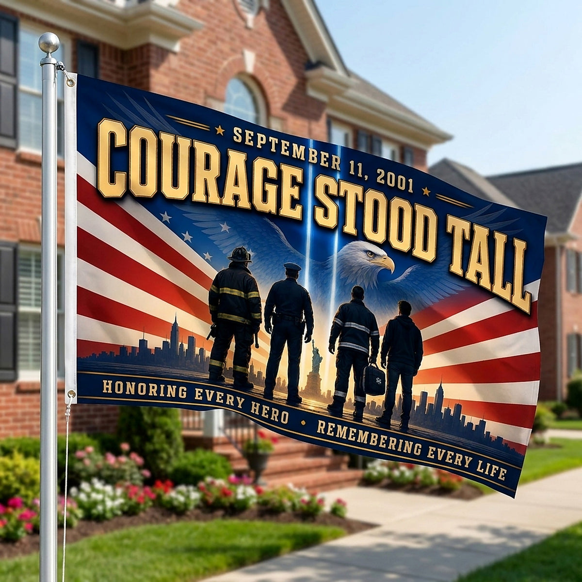 Courage Stood Tall — 3x5 Ft