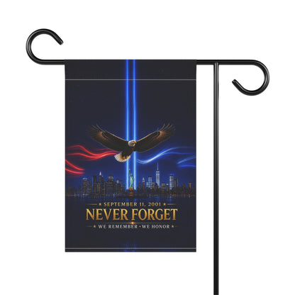 9/11 Memorial Flag — Never Forget, We Remember We Honor Patriot Day Tribute | Garden & House Sizes