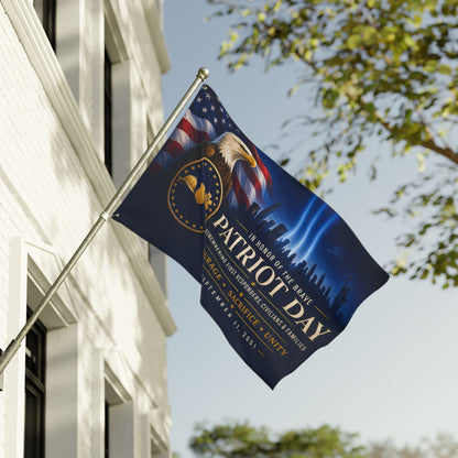 9/11 Memorial Pole Flag — In Honor of the Brave, First Responder Tribute, Double-Sided 36″ × 60″