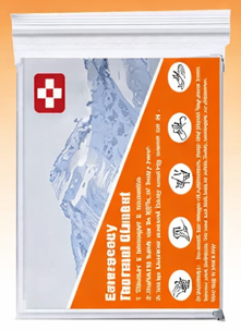 SurvivePro Giant Emergency Thermal Blanket (2 blankets included)