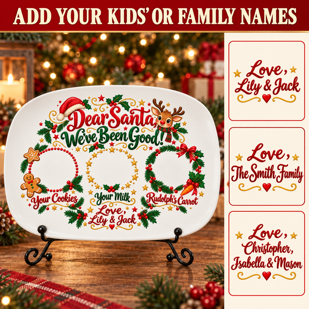 Add your kids' or family names: Love, Lily & Jack; Love, The Smith Family; Love, Christopher, Isabella & Mason