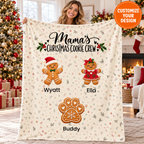 Customize your design: Mama's Christmas Cookie Crew with a pet paw cookie