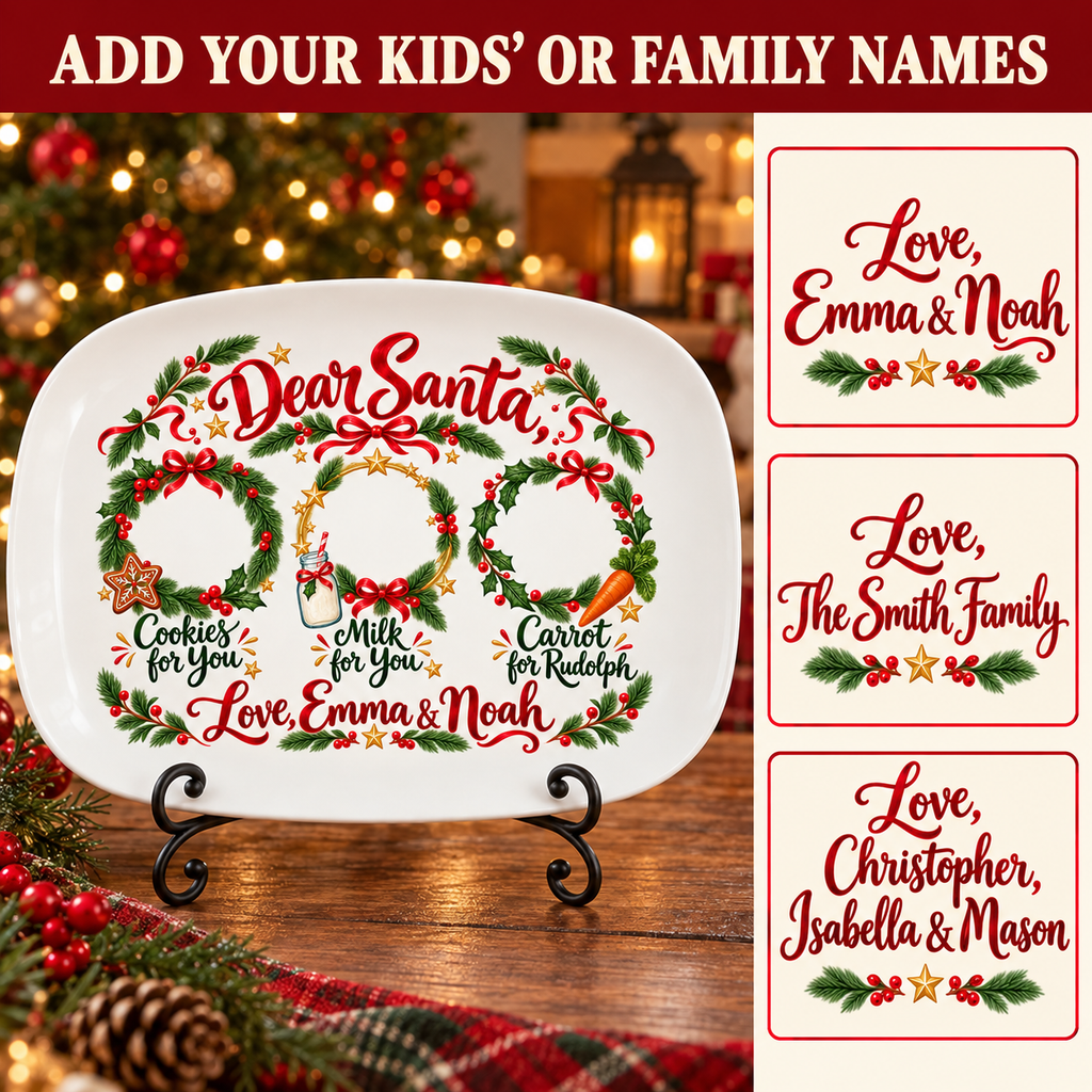 Add your kids' or family names: Love, Emma & Noah; Love, The Smith Family; Love, Christopher, Isabella & Mason