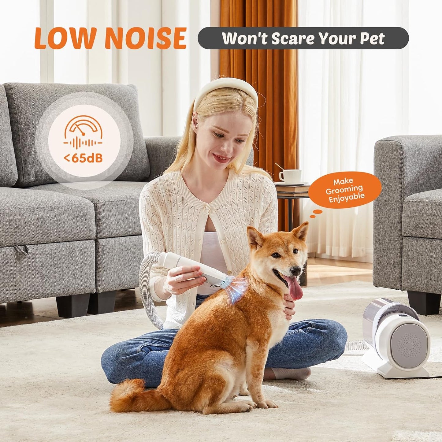 QuietPro Pet Grooming Vacuum Kit