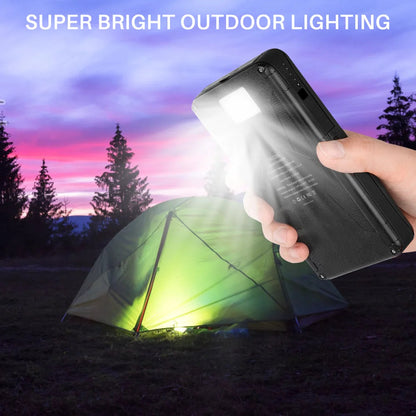 Never Lose Power Outdoors - Rugged Solar Charger w/Compass & 4 Solar Panels  - 30,000mAh (Limited Stock)
