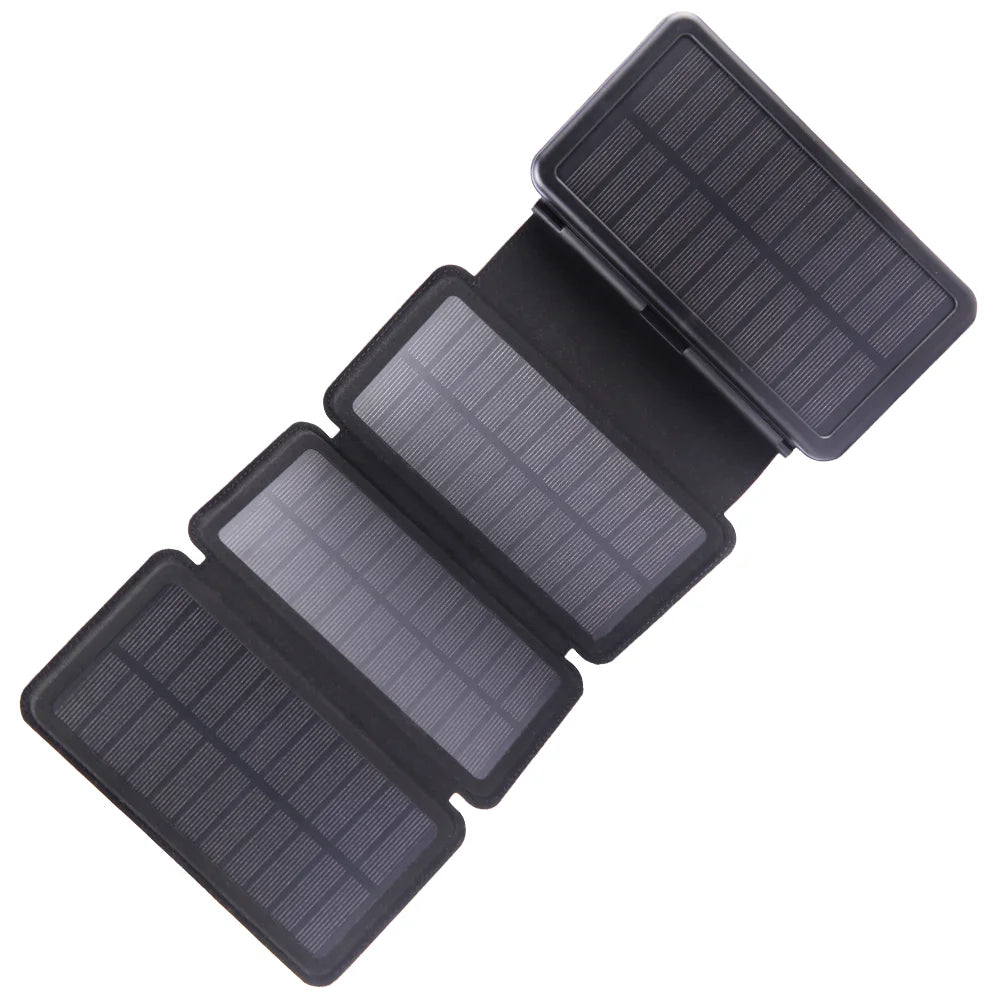 Never Lose Power Outdoors - Rugged Solar Charger w/Compass & 4 Solar Panels  - 30,000mAh (Limited Stock)