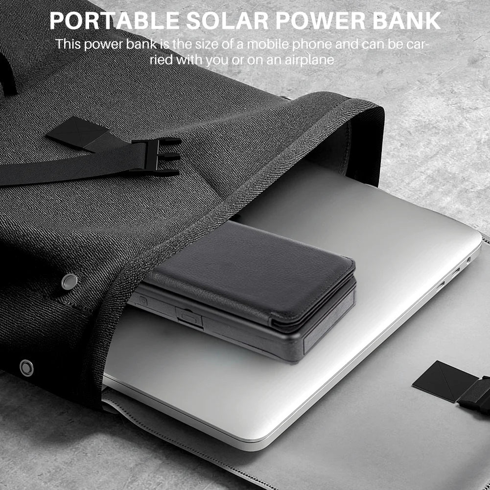 Never Lose Power Outdoors - Rugged Solar Charger w/Compass & 4 Solar Panels  - 30,000mAh (Limited Stock)