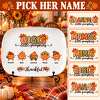 Title choices: Grandma's, Mama's, Mimi's, Gigi's or Nana's little pumpkins